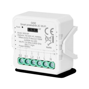 GISE Smart Podwójny moduł przekaźnikowy WiFi | Tuya | GDS-WF