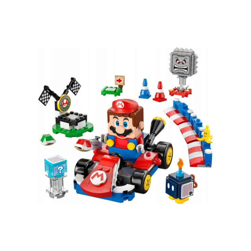 Klocki LEGO Super Mario 72043 - Mario Kart: Interaktywna figurka LEGO Mario i Standard Kart