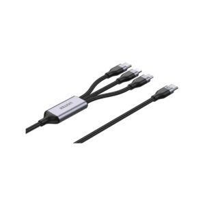 Unitek przewód ładujący USB 3 w 1 czarny