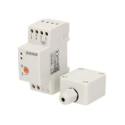 Czujnik zmierzchowy na szynę DIN z zew. sondą ORNO OR-CR-231