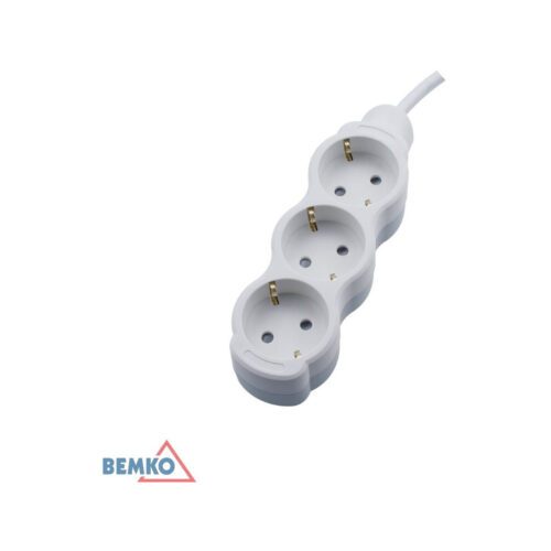 Przedłużacz na SCHUKO 3X 2P+Z 1.5MM X 5.0M