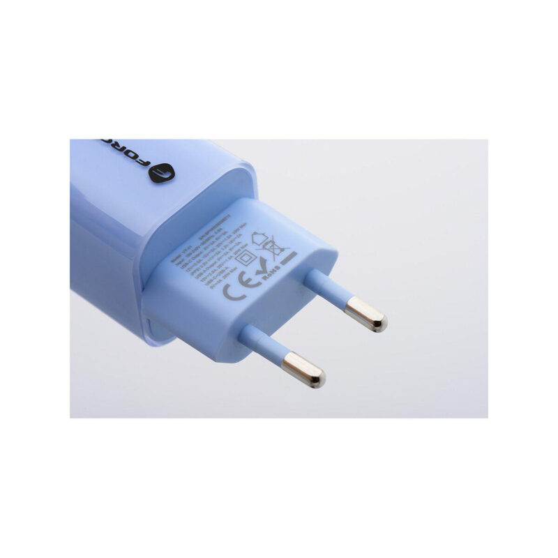 1c6bb8d6e0b5d35003e4529e6c6034b0_original ŁADOWARKA SIECIOWA Forcell F-Energy GaN III VT-41 33 W 1x USB-C 1x USB-A PD 3.0 QC 4.0 NIEBIESKA