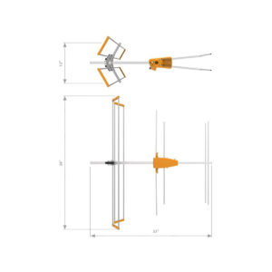 Antena VHF Televes Yagi V BIII, ref. 106601