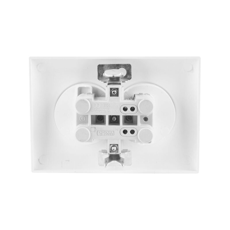 Gniazdo podwójne z uziemieniem VCX WESA LC 16 Czarny