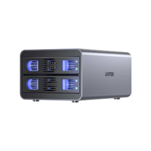 Unitek Obudowa RAID do dysku SATA 2.5''/3.5'' 4 tryby 40TB USB C 10Gb/s