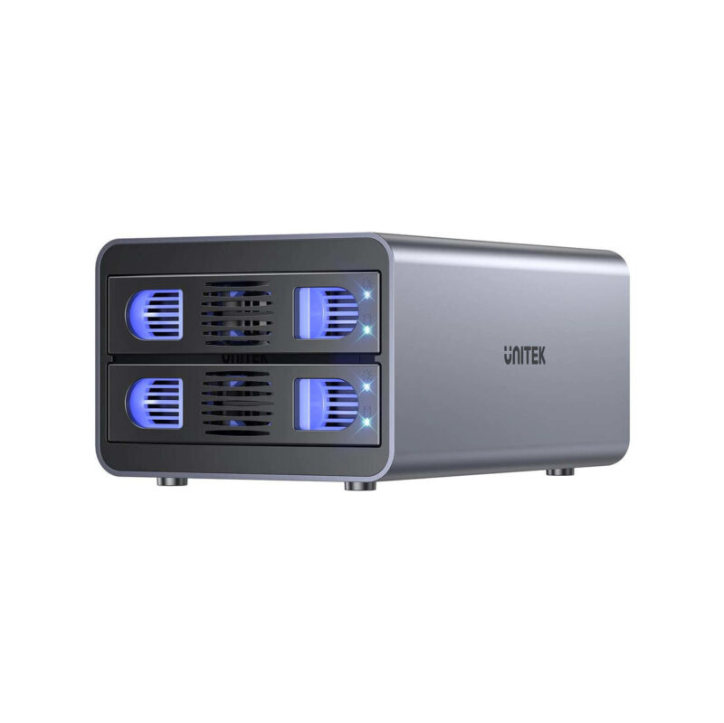 Unitek Obudowa RAID do dysku SATA 2.5''/3.5'' 4 tryby 40TB USB C 10Gb/s