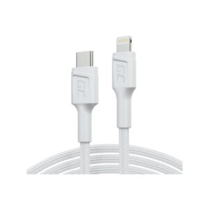 KABEL USB-C / LIGHTHING Green Cell POWERSTREAM 100cm BIAŁY PD APPLE IPHONE