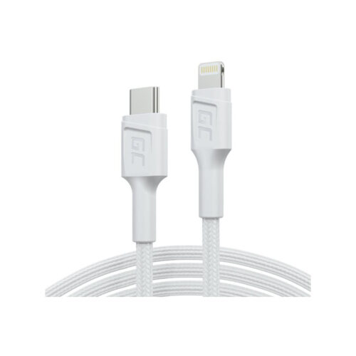 KABEL USB-C / LIGHTHING Green Cell POWERSTREAM 100cm BIAŁY PD APPLE IPHONE