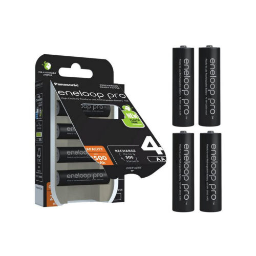 Akumulatorki R6 / AA Panasonic Eneloop PRO 2500mAh Ni-MH BK-3HCDE/4BE (blister 4 szt.)