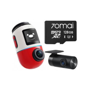 Wideorejestrator 70mai X800-2 Dash Cam 4K Omni Set RED + karta pamięci 70mai 128GB