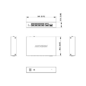 Switch Hikvision DS-3E1506P-EI/M-4P1T1F(O-STD)