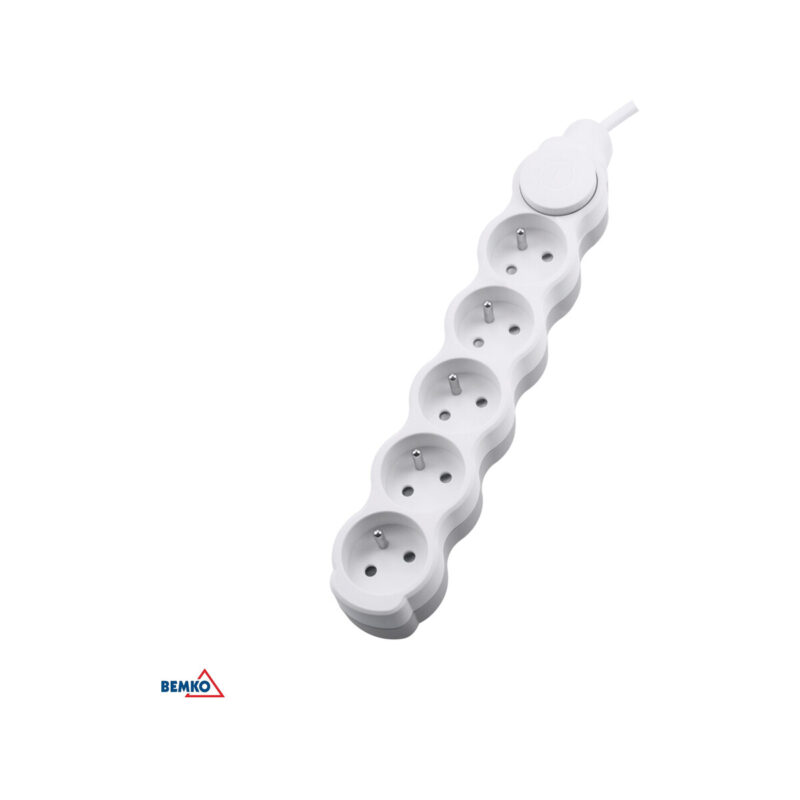 Przedłużacz NB 5X 2P+Z+WYl. 1.5MM X 2.0M + 2x USB(C+A)