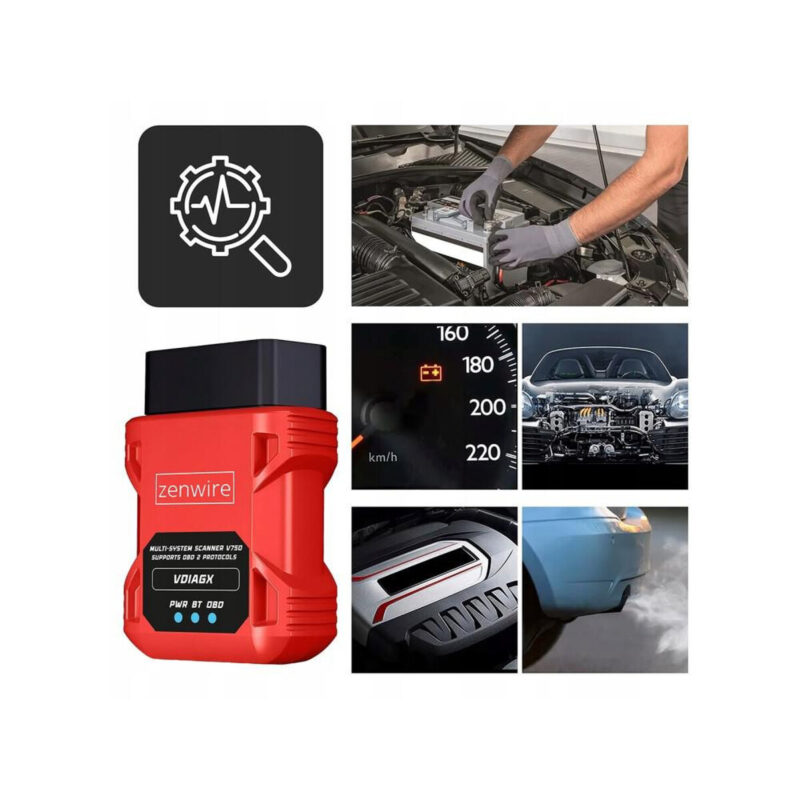 Interfejs Tester Skaner Diagnostyczny OBD2 ELM327 VDiagX V016 Zenwire