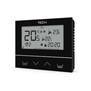 Przewodowy dwustanowy regulator pokojowy czarny ST-292v3 Tech sterowniki