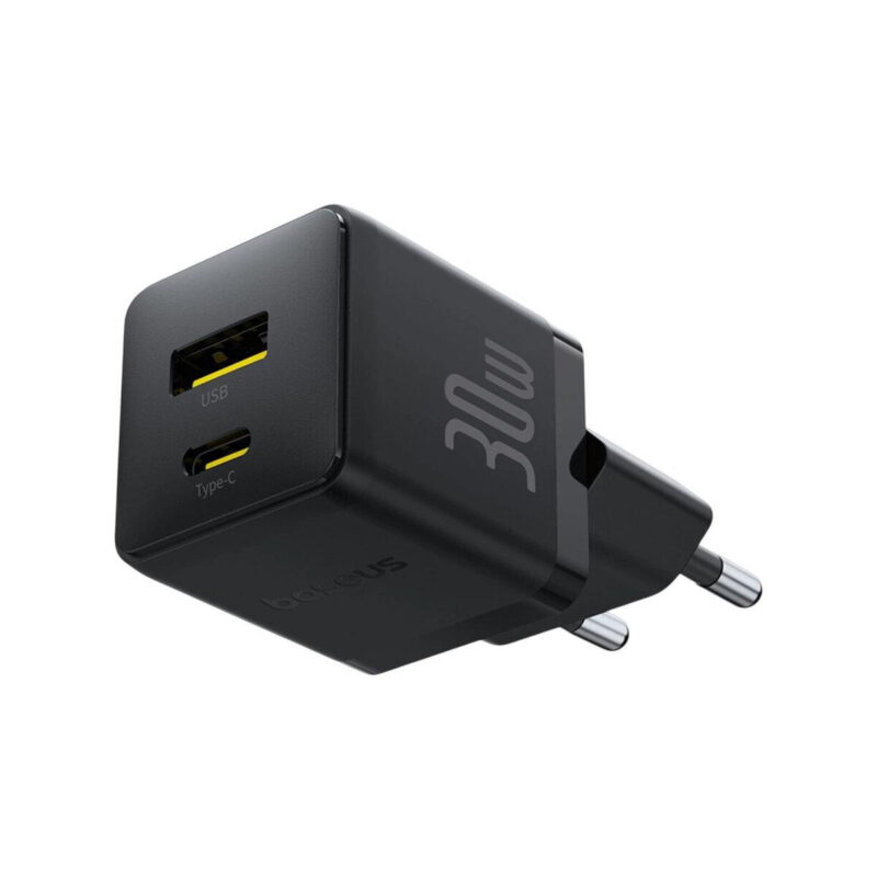 1f8f0834853695d40d48fa17e85972c3_original ŁADOWARKA SIECIOWA Baseus Palm P1011160A113-00 30W 1x USB-C 1x USB-A PD 3.0 QC 3.0 CZARNA