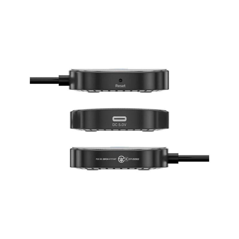 Unitek Bezprzewodowy transmiter HDMI 1080p, 1 nadajnik + 2 odbiorniki, czarny