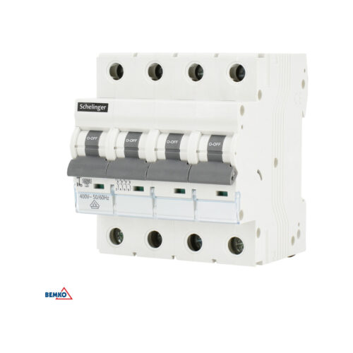 Wyłącznik nadprądowy 6KA 4P C 63A VDE SCHELINGER
