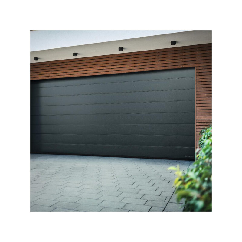 Brama garażowa segmentowa Renomatic/Hormann z napędem ProLift500-2 i szyną FS30 - przetłoczenia M Planar. Wymiar 2500x2125mm.