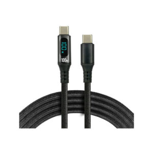 KABEL USB-C / USB-C LCD everActive CBB-1PD5L 100cm 20V 5A 100W