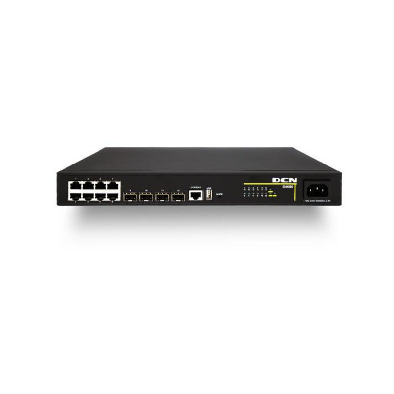 SWITCH DCN S4600-12X-P-SI L2 8xPoE+/4xSFP+ (125W)