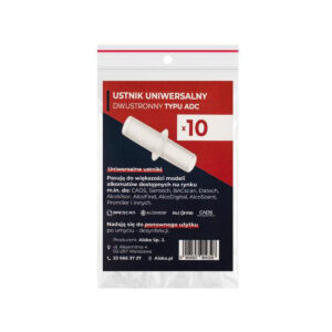 Ustnik uniwersalny dwustronny typu ADC AISKO do alkomatów opakowanie (10 szt.)