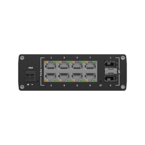 Teltonika TSW202 switch przemysłowy zarządzalny 8xFE 2xSFP PoE+ (TSW202000000) DIN