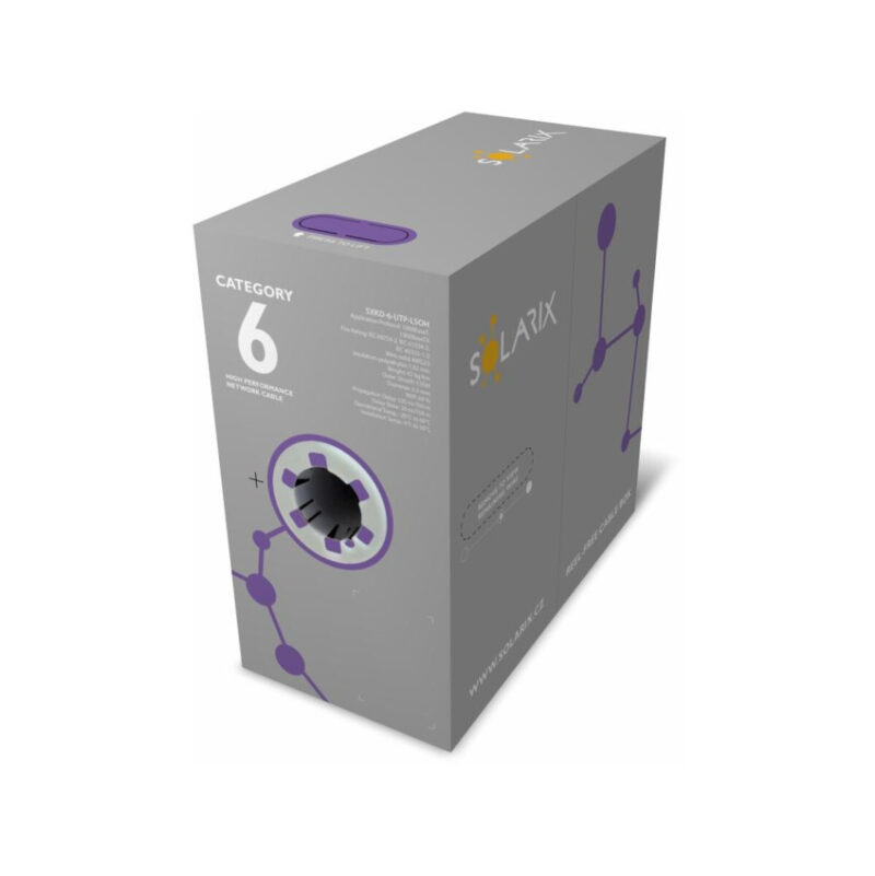 KABEL SKRĘTKA SOLARIX CAT.6 U/UTP LSOH Dca 305m