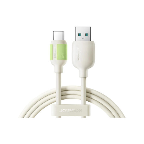 Kabel Joyroom S-A53 60W USB-C - USB-C z fluorescencyjną końcówką 1,2 m - beżowy
