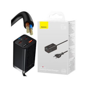 ŁADOWARKA SIECIOWA Baseus GaN 3 Pro Desktop Charger CCGP040101 65W 2x USB-A 2x USB-C PD 3.0 QC 4.0