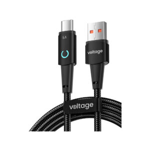 Kabel USB-A / USB-C Voltage PowerAngle 66W PD 100cm czarny