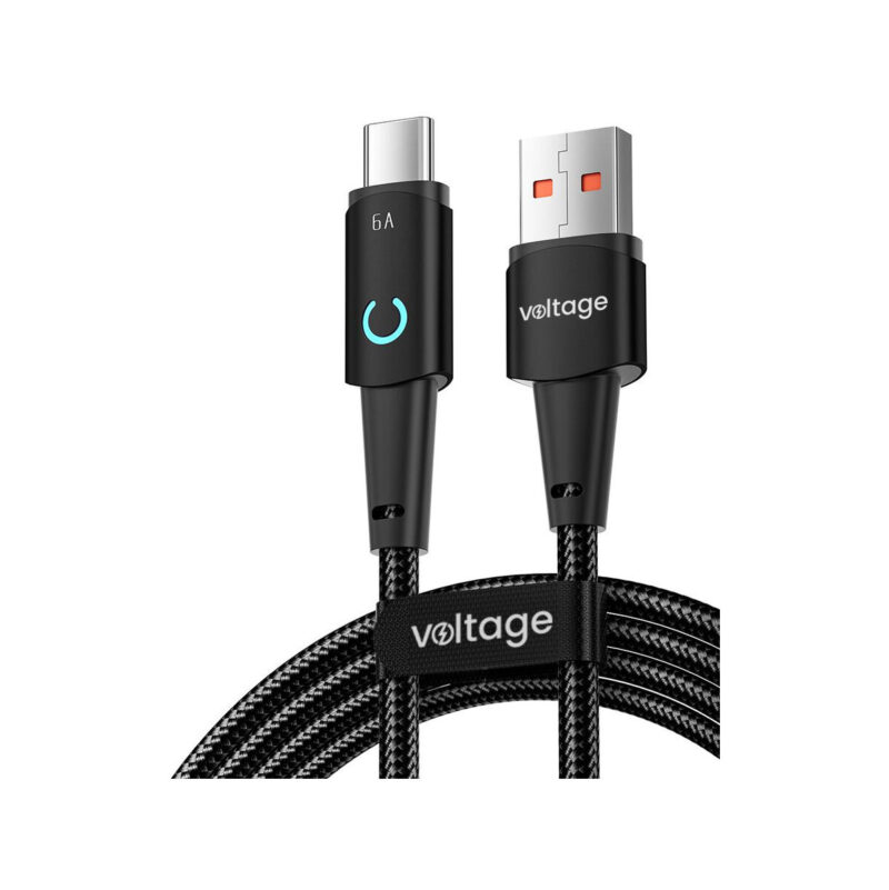 Kabel USB-A / USB-C Voltage PowerAngle 66W PD 100cm czarny