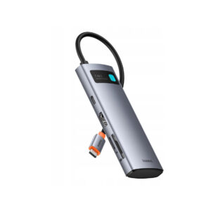 HUB USB-C Baseus Metal Gleam 7w1 USB-C / HDMI 4K 60 Hz 2x USB-A 1x USB-C PD 100 W SD microSD