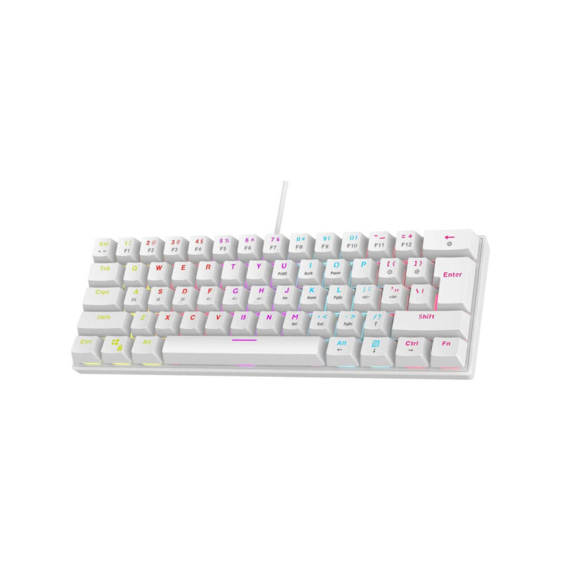 Klawiatura przewodowa Rampage PLOWER K60 biały