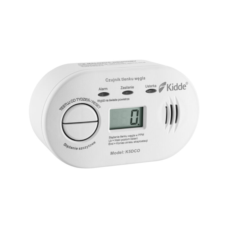 Czujnik czadu z wyświetlaczem Kidde K5DCO
