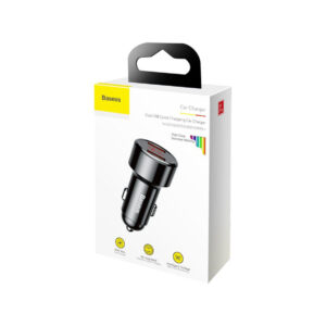 ŁADOWARKA SAMOCHODOWA Baseus Magic CCMLC20A-01 45W 6A 2x USB-A QC 3.0