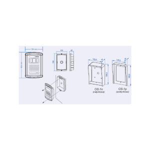PANEL ZEW. Z KAM. COMMAX DRC-4CANS