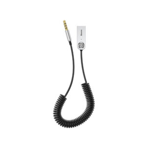 Baseus BA01 odbiornik dźwięku Bluetooth 5.0 kabel adapter audio AUX jack czarny (CABA01-01)