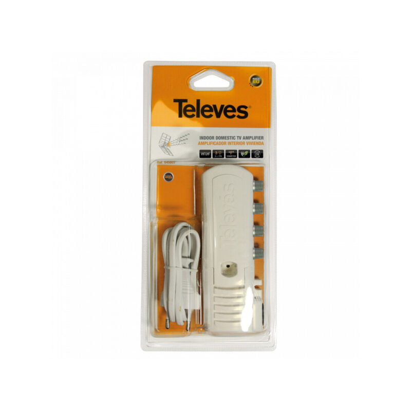 Wzmacniacz domowy ze złączami typu "F" - 3 wyjścia (2+TV): VHF/UHF – Auto LTE