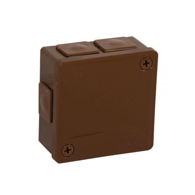 Puszka natynkowa pusta 6 wlotów VIPLAST VP-22 BRĄZOWA IP55 86x86x40mm 022-02