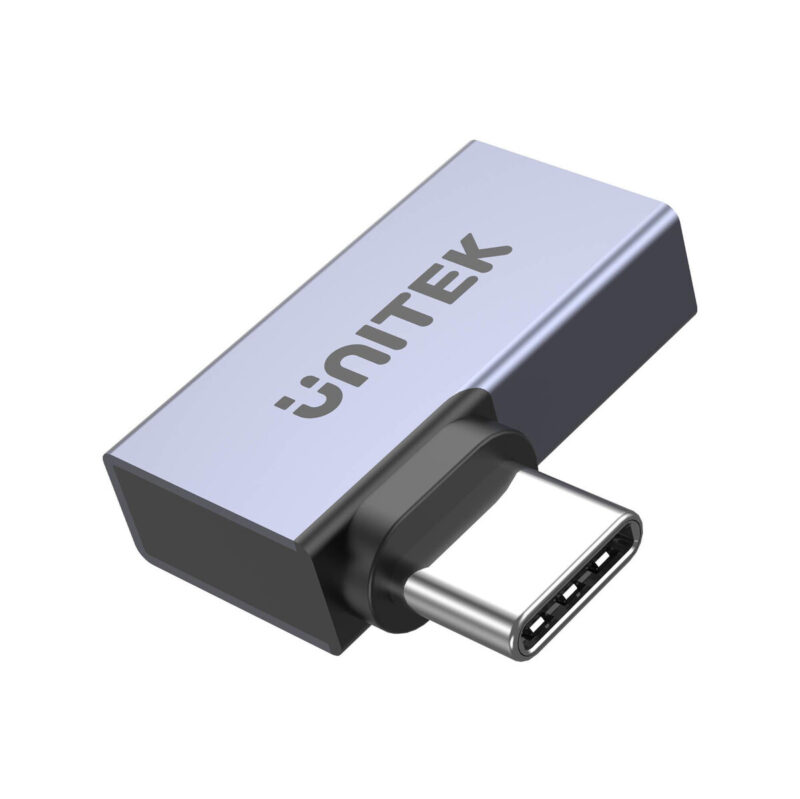 Unitek Adapter USB-C na USB-C kątowy płaski