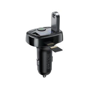 TRANSMITER FM ŁADOWARKA SAMOCHODOWA Baseus Enjoy S-09A 3.4A 2x USB-A microSD BT 4.2