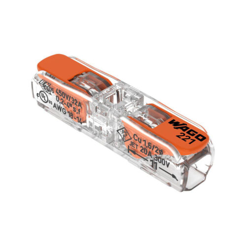 266a956e6d9961bd535154c80f20a513_original Szybkozłączka przelotowa uniwersalna LINKA/DRUT 2x 0,2-4mm2 WAGO 221-2411 (Paczka 60szt.)