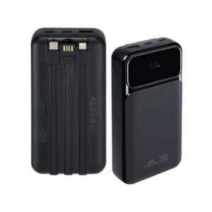 274d96a27c0652af9dcdbdf92f346739_original Powerbank Rivacase 20000mAh 22.5W PD 2x USB-C 1x USB-A VA2221 czarny + kabel USB-C i Lightning
