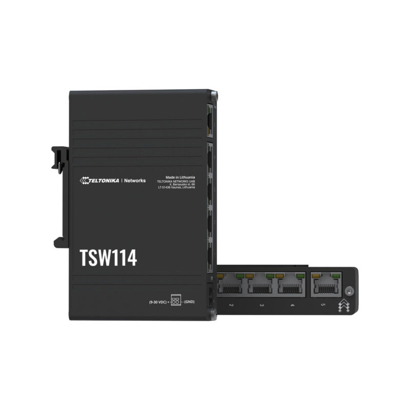 Teltonika TSW114 switch przemysłowy 5xGE (TSW114000000) DIN