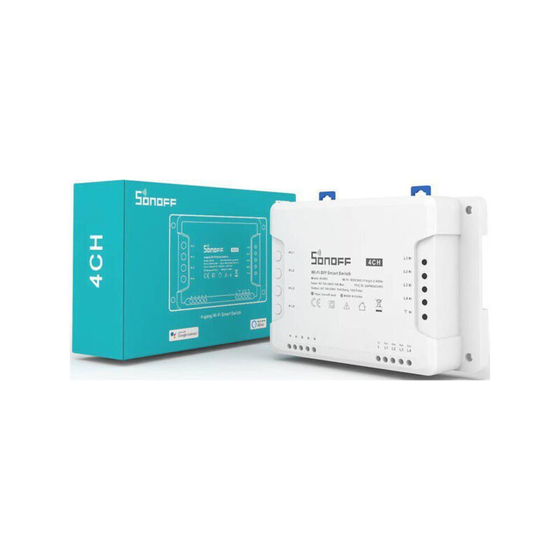 SONOFF sterownik 4-kanałowy 10A NO/NC/Beznapięciowy WiFi 4CHPROR3