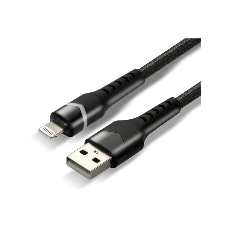 KABEL USB-A / Lightning Apple iPhone LED RGB everActive CBB-1IBR 100cm 2,4A