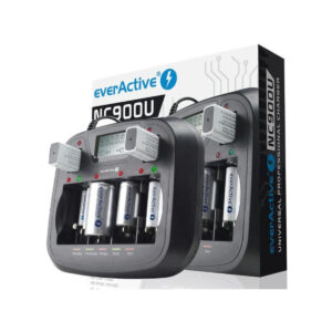 Ładowarka procesorowa do akumulatorków AA / AAA / C / D / 6F22 / 9V everActive NC-900U
