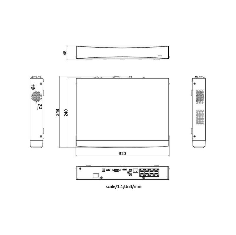 Rejestrator IP Hikvision DS-7608NXI-K1/8P D PL