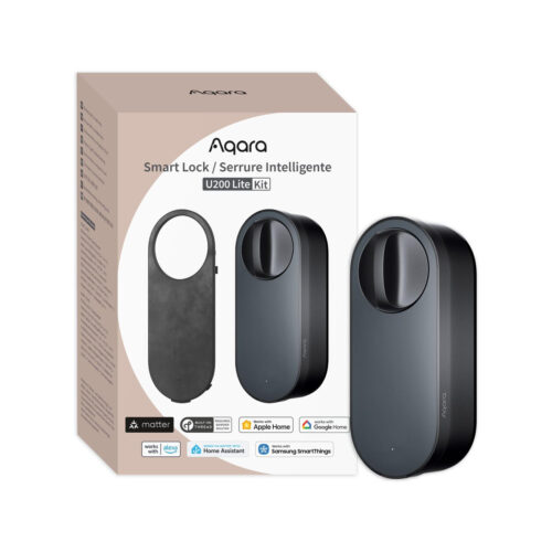 Aqara Smart Lock U200 Lite Czarny Inteligentny zamek do drzwi EL-D03D