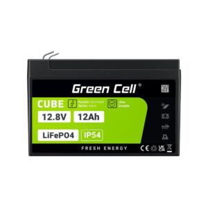 AKUMULATOR LITOWO-ŻELAZOWO-FOSFORANOWY LiFePO4 Green Cell Cube 12.8V 12Ah LFPGC12V12AH